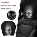 2Pcs Universal Capas de Encosto de Cabeça Tocando o Terror