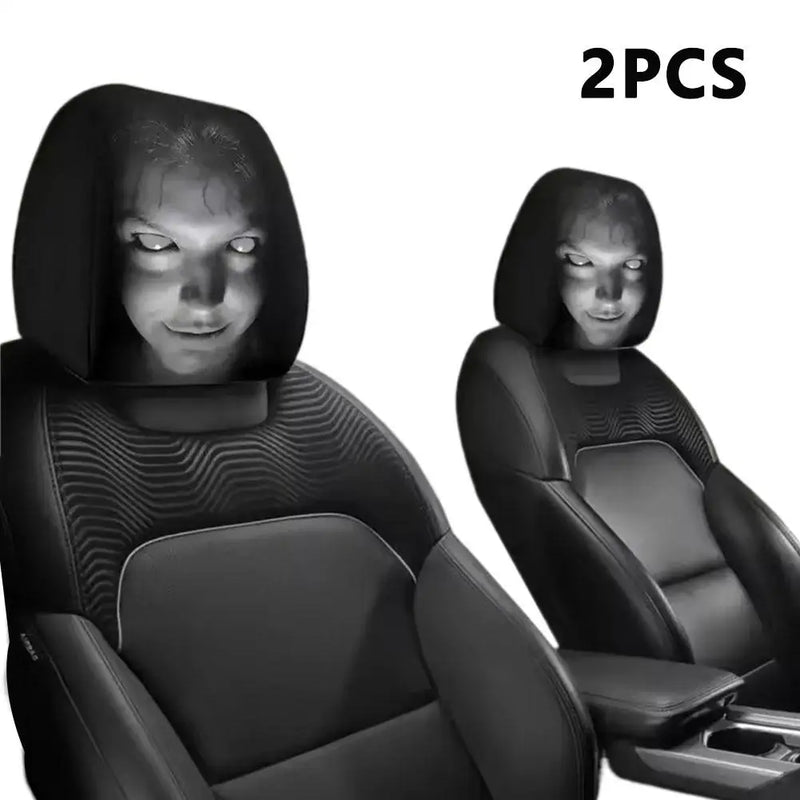 2Pcs Universal Capas de Encosto de Cabeça Tocando o Terror