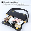 Bolsa de Ombro Feminina Moderna de Couro Impermeável