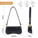 Bolsa de Ombro Feminina Moderna de Couro Impermeável